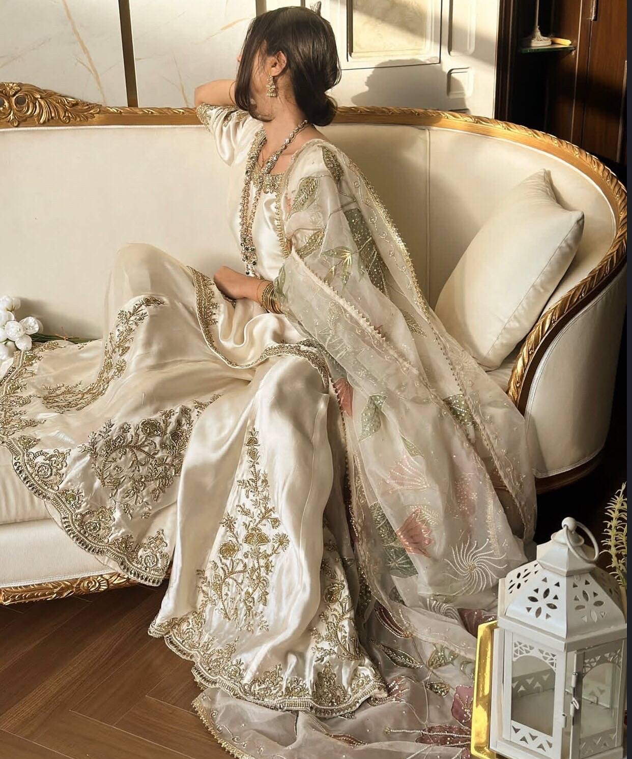 Elegance in Every Thread 💫✨ Nikah Sharara Set