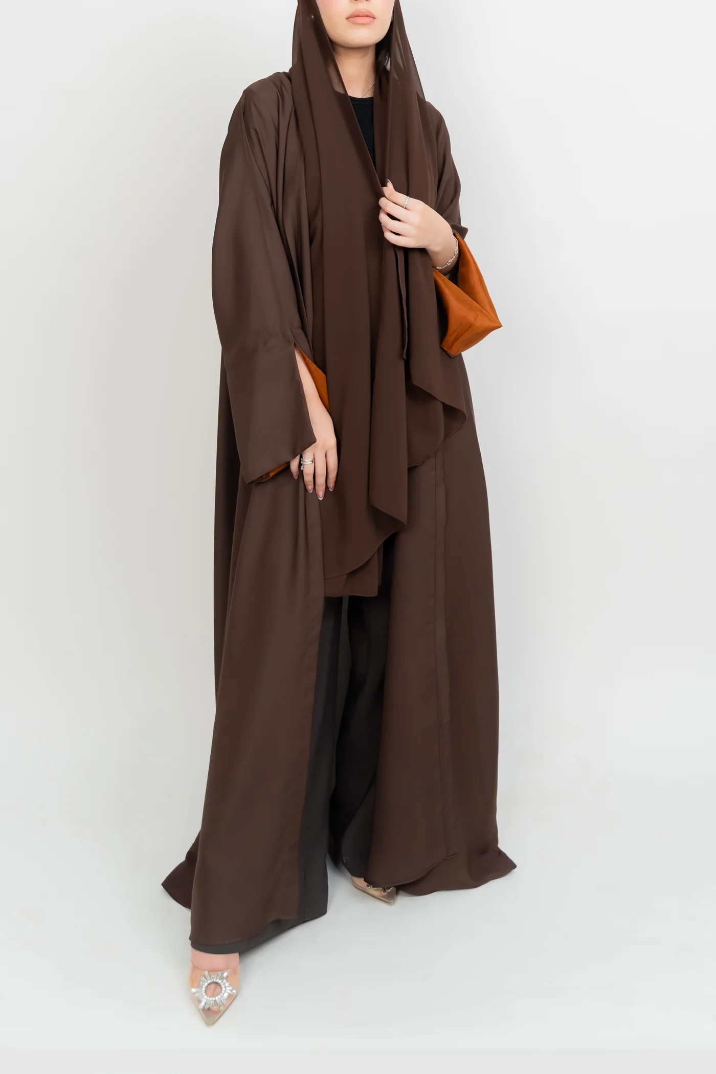 BURAA – Brown Luxury Handmade Abaya