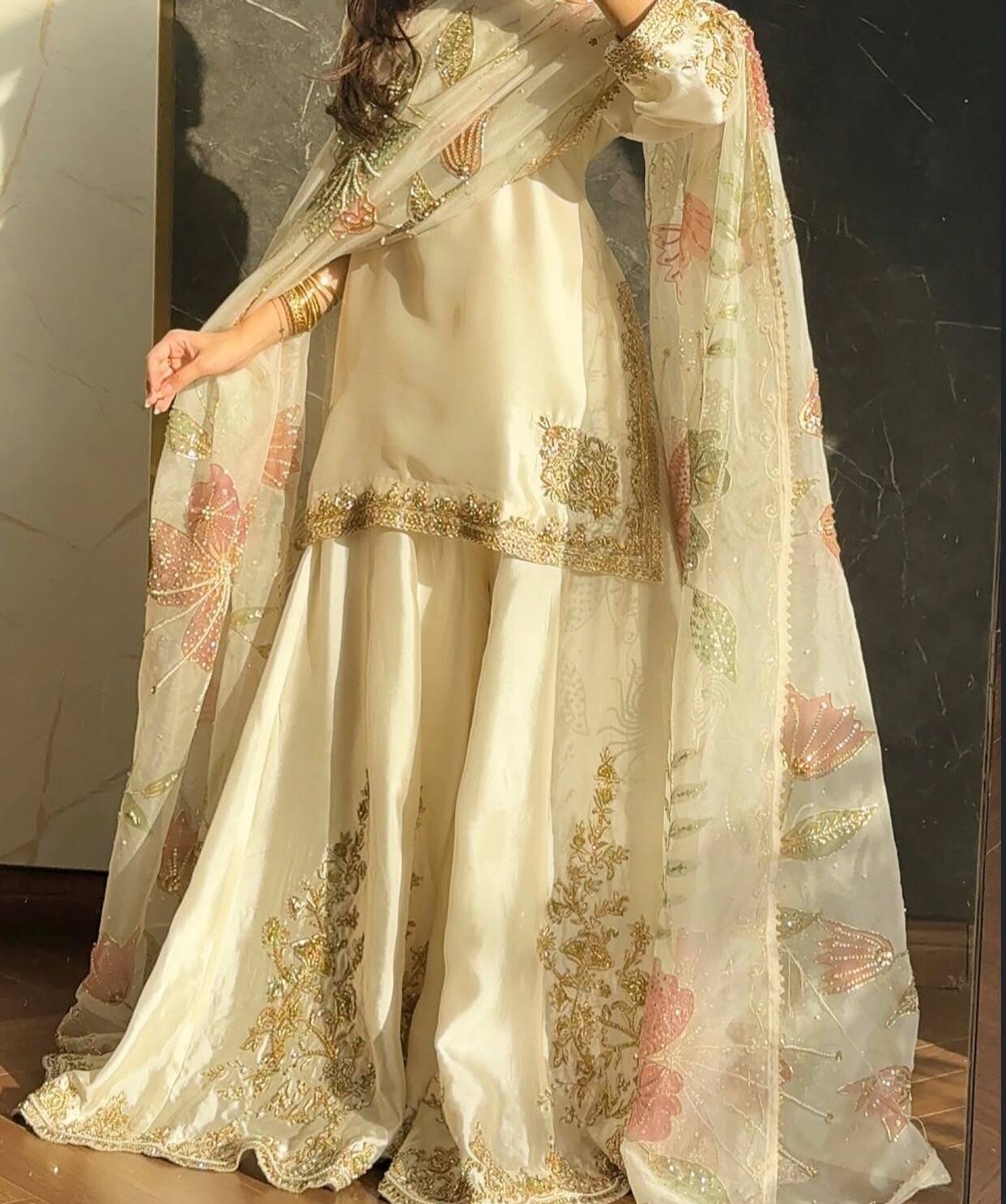 Elegance in Every Thread 💫✨ Nikah Sharara Set alternate view