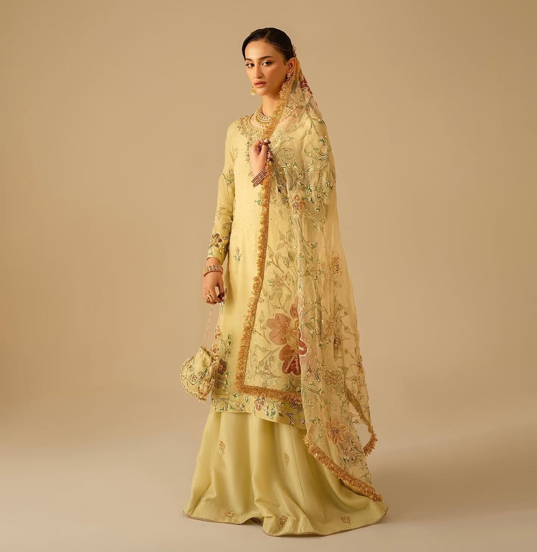 Butter Yellow - Sharara Set