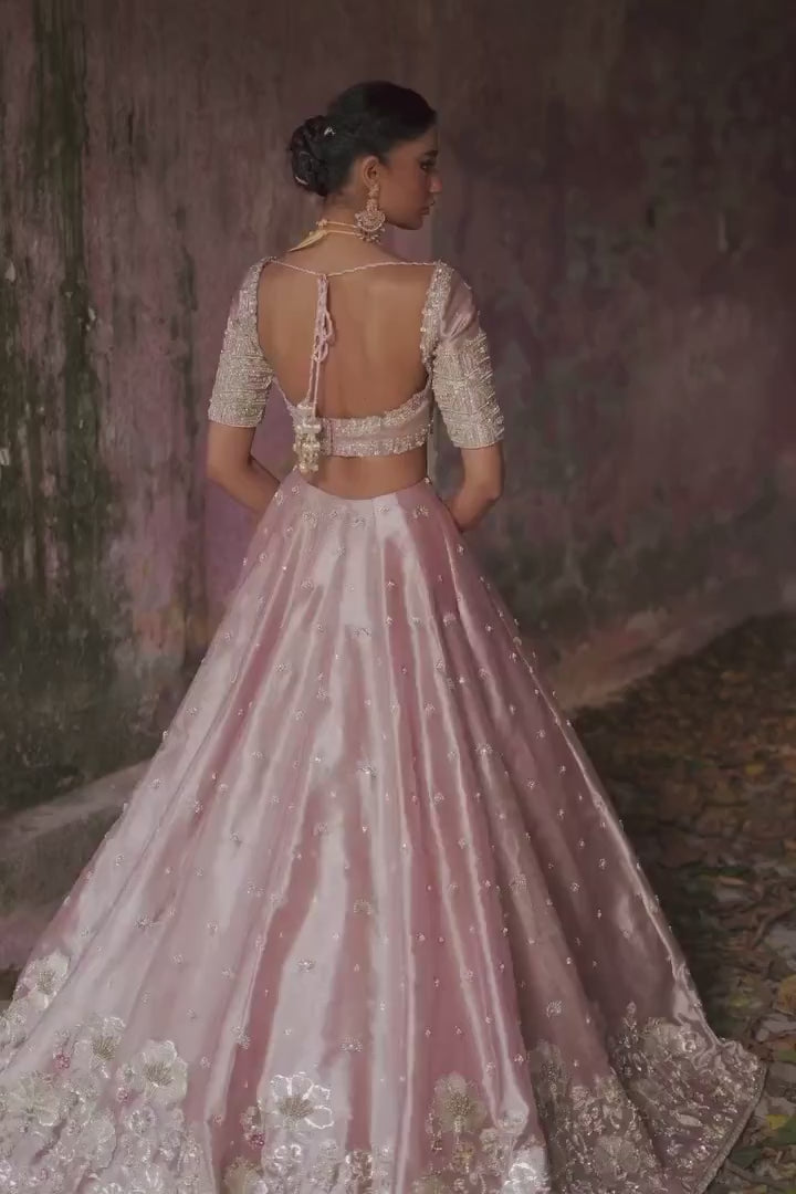 Róża – Plum Purple Luxe Lehenga Set (ZD 1417)